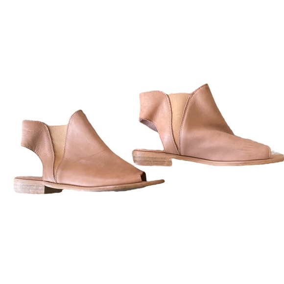 Musse & Cloud Ciara Tan Leather Open Toe Sandals - 7 / 7.5 - Picture 9 of 16